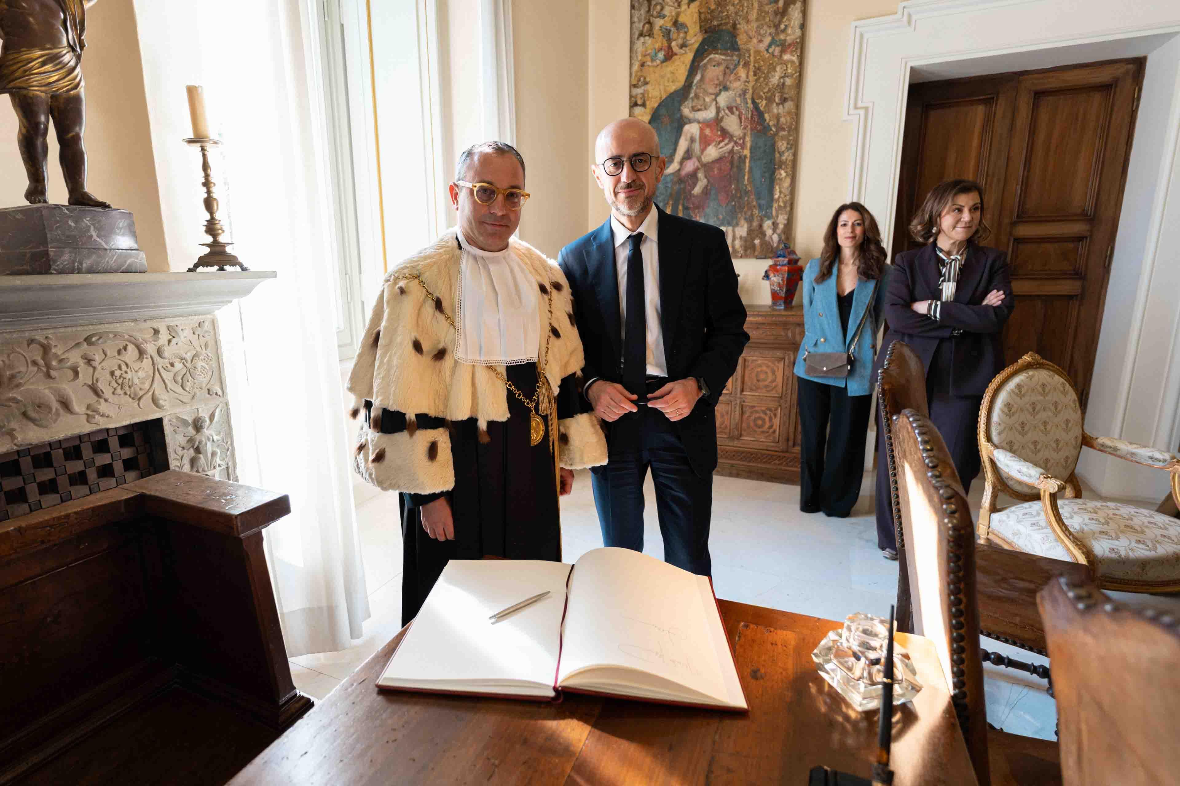 Il Magnifico Rettore Marianelli con il Giudice Aitala